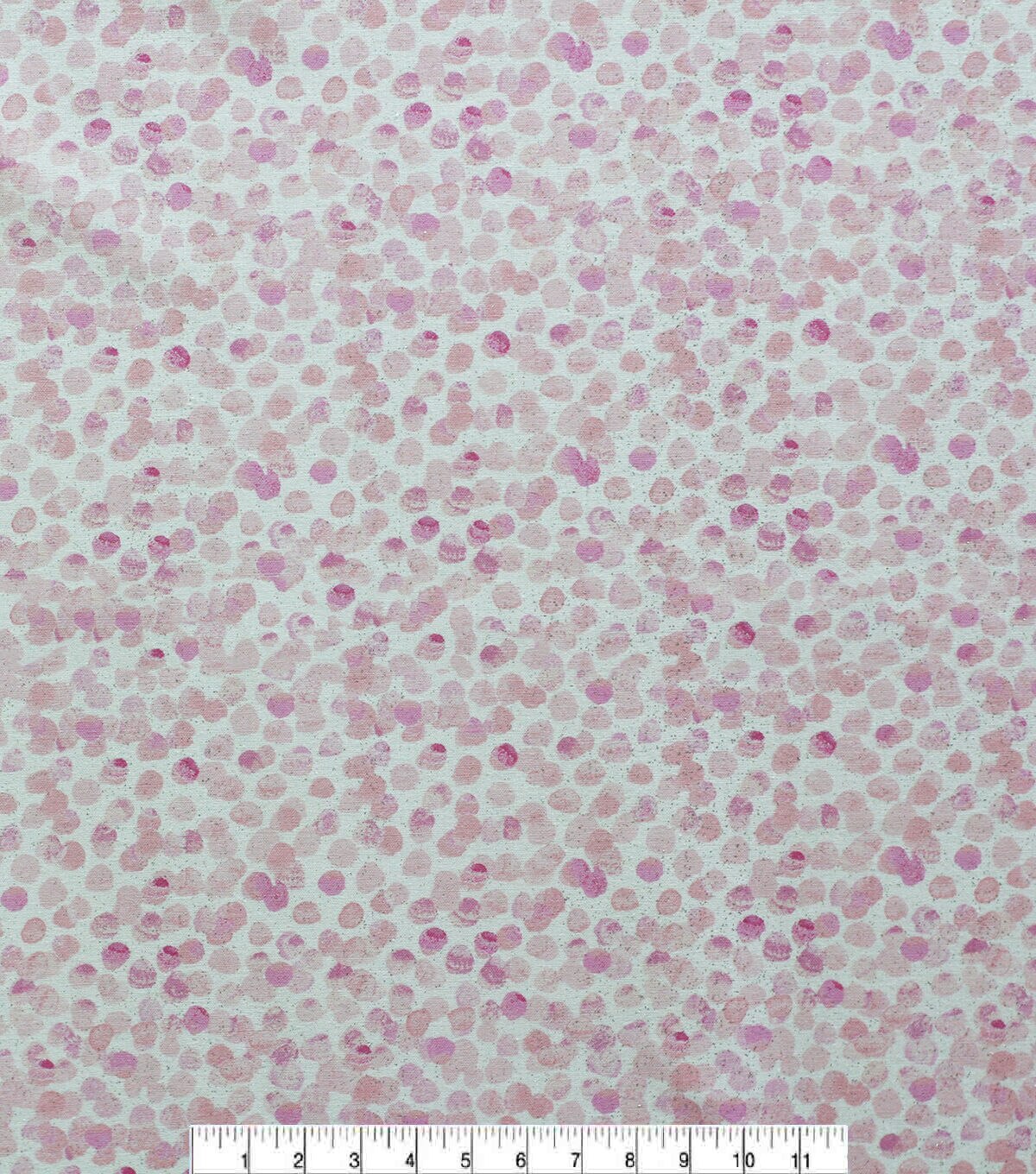 Pink Dots Quilt Glitter Cotton Fabric by Keepsake Calico - Image 2
