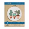 Leisure Arts 6 Cactus Garden Embroidery Kit