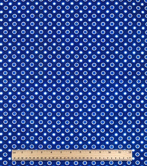 18 x 20 Dots on Blue Cotton Fabric Quarter 1pc by Keepsake Calico - Image 3