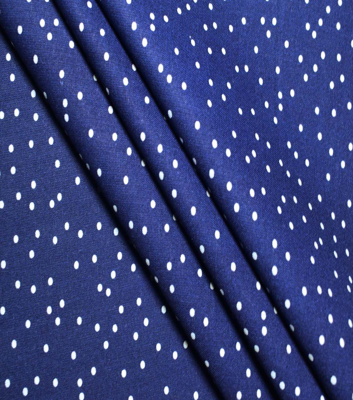 Dots on Navy Cotton Fabric by Quilter s Showcase - Image 3