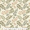 Pattern Trap Leaves on Cream Quilt Cotton Fabric by Keepsake Calico