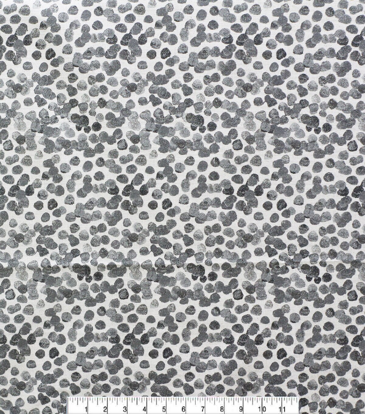 Black Dots Quilt Glitter Cotton Fabric by Keepsake Calico - Image 2