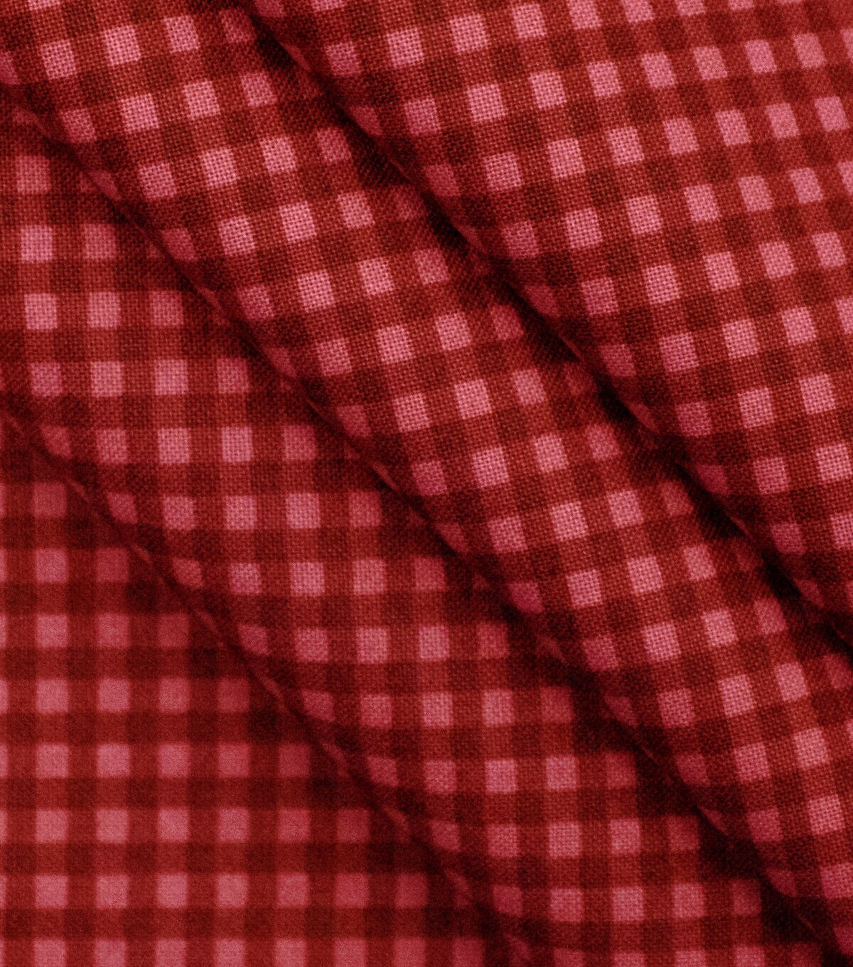 Gingham Tonal Red Cotton Fabric by Keepsake Calico - Image 3